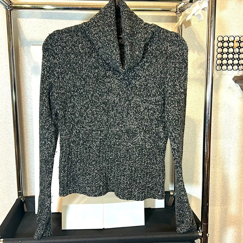 Express - Sweater - Grey, Cowl Neck Collar, over sized sleeves - Size M
